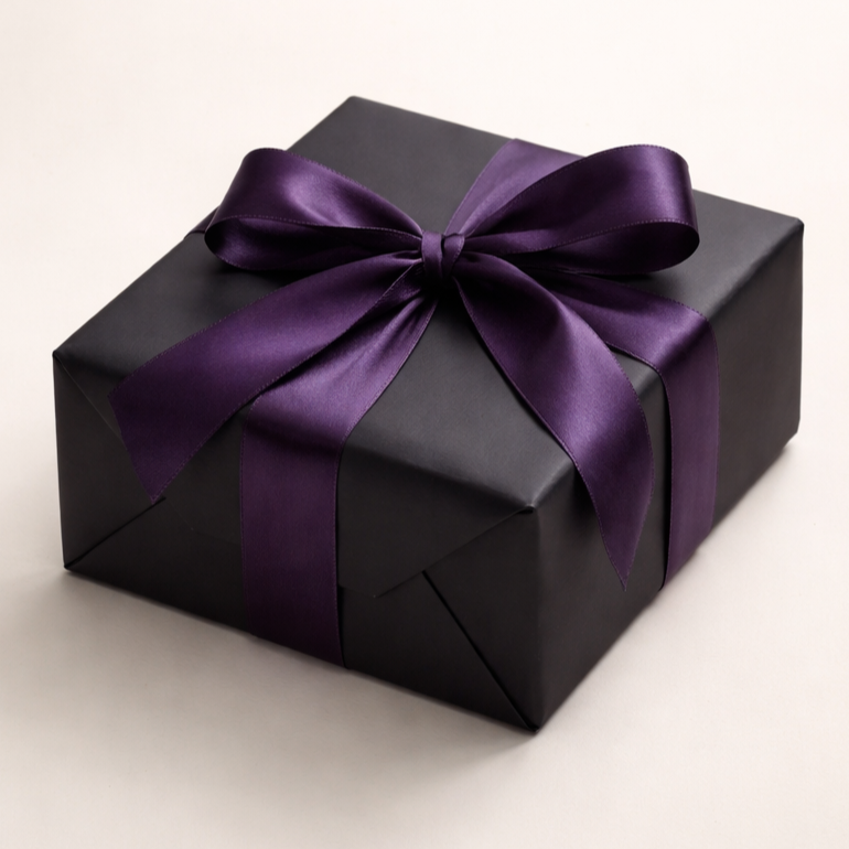 Premium Matte Black Gift Wrap
