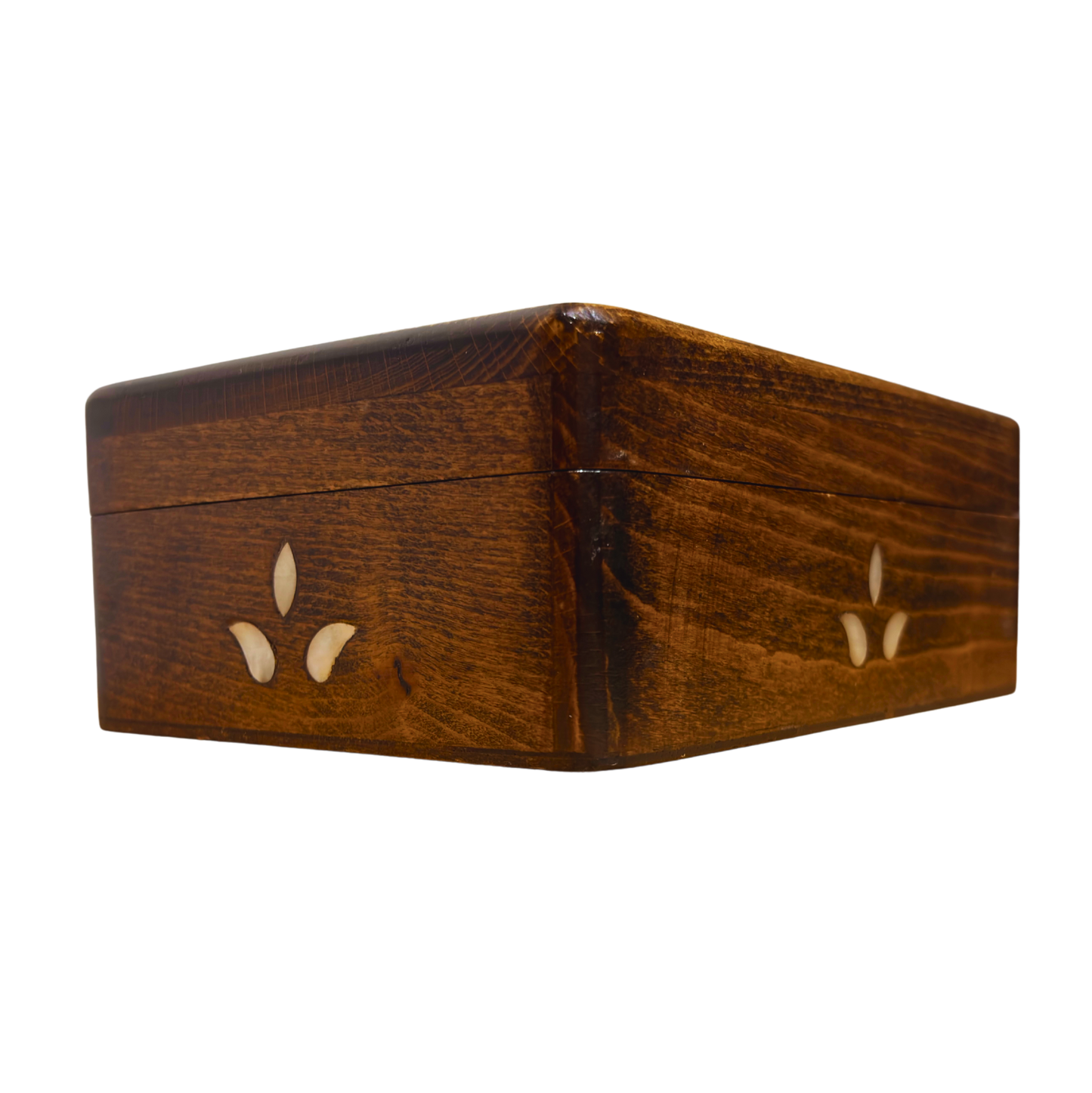 Handgefertigte Luxusbox aus Damaskus – Perlmutt & Samteleganz