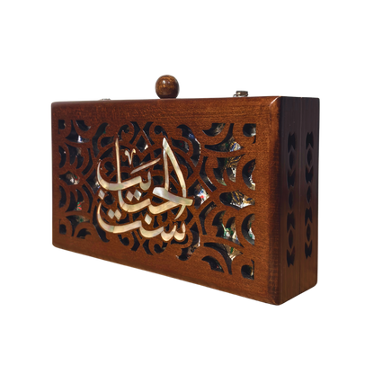 Mother – Luxury Damascene Clutch with Mother of Pearl & Brocade Interior