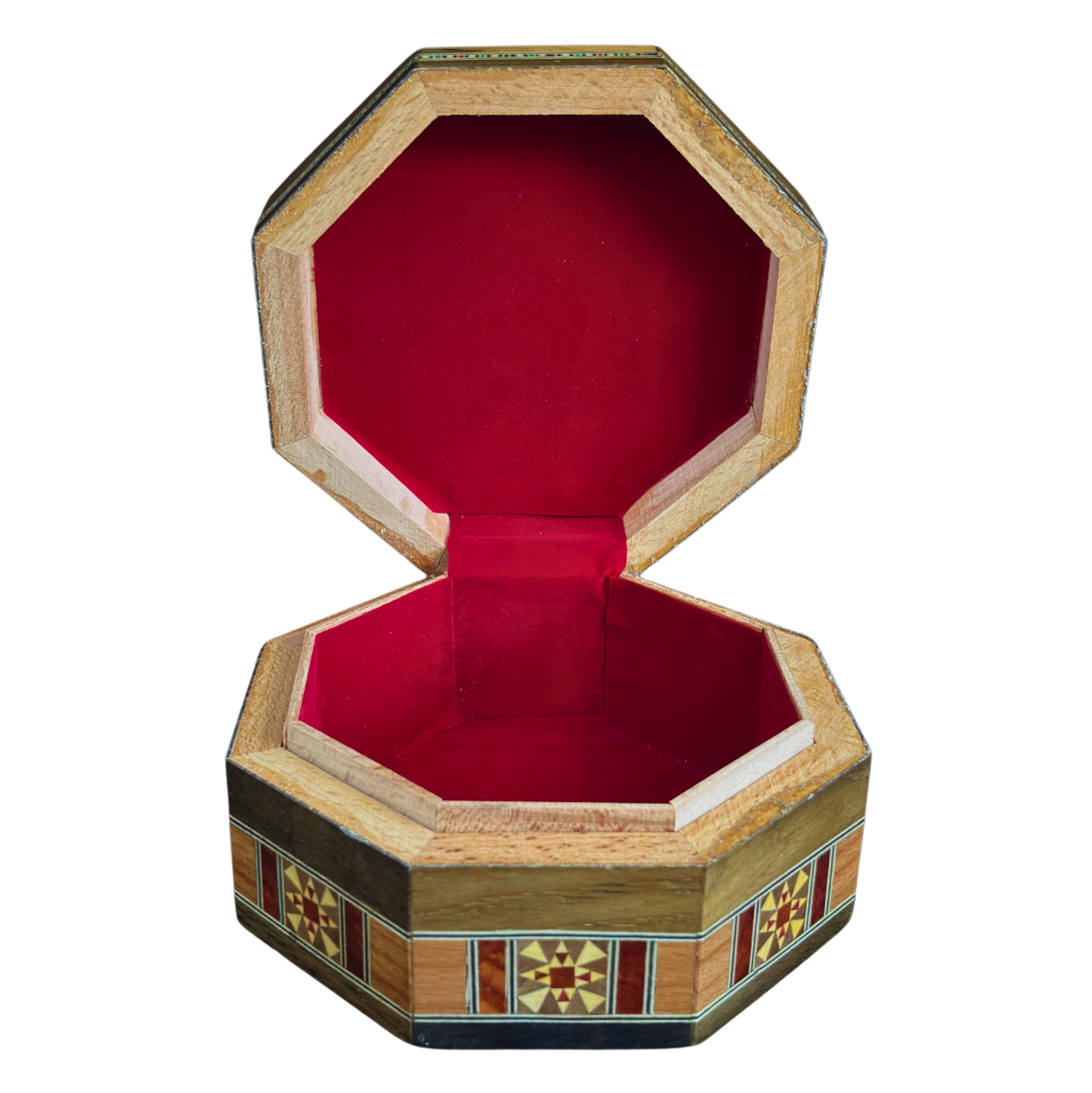 Elegant Damascene Mosaic Box – Mother of Pearl & Velvet