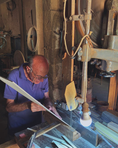 Scatola Mosaico Damaschina Fatta a Mano dal Maestro Gaby Al Dayeh – Madreperla e Velluto